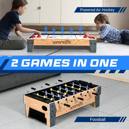 38” Table Top Air Hockey and 40” Foosbal