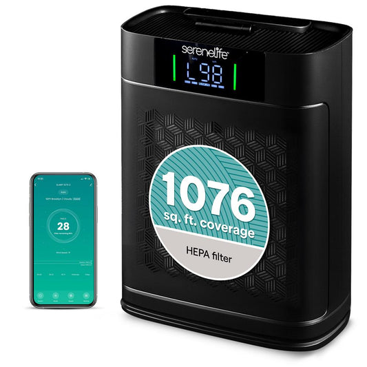 High-Performance Air Purifier With Sleep Mode Automatic Mode And Filter Replacement Reminder For Bedrooms Offices And Living Rooms (Black)