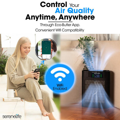 High-Performance Air Purifier With Sleep Mode Automatic Mode And Filter Replacement Reminder For Bedrooms Offices And Living Rooms (Black)