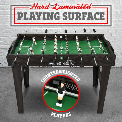 Mesa de Futbolín de Competición 48 Varillas de Acero Duraderas