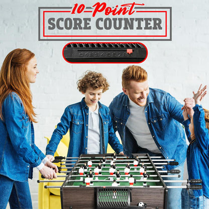 Mesa de Futbolín de Competición 48 Varillas de Acero Duraderas