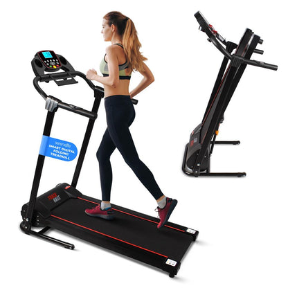 Electric Folding Treadmill Compact Design Bluetooth 12 Modes