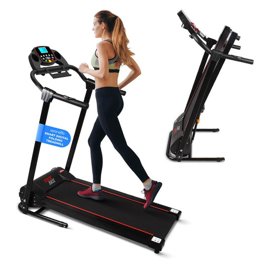 Electric Folding Treadmill Compact Design Bluetooth 12 Modes