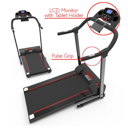 Electric Folding Treadmill Compact Design Bluetooth 12 Modes