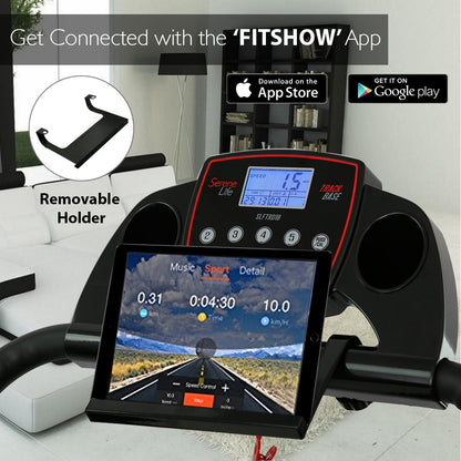 Electric Folding Treadmill Compact Design Bluetooth 12 Modes