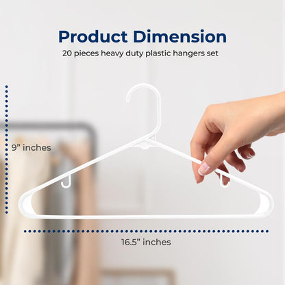 Non-Slip Plastic Hangers - SLHPL20