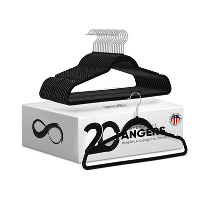 20 Pack Velvet Hangers - Non-Slip Space-Saving 360¬8 Swivel Hook