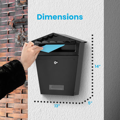 Wall Mount Locking Mailbox