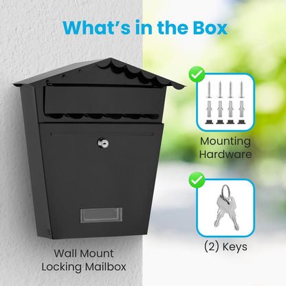 Wall Mount Locking Mailbox