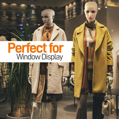 Maniquí femenino de cuerpo entero, cabeza ajustable, extremidades flexibles, 175 cm de altura