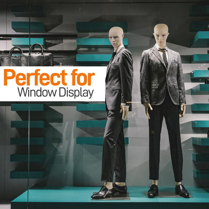73 Male Mannequin Torso Dress Form - Detachable Mannequin Full Body Stand