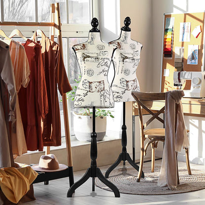 Female Torso Mannequin Display - Adjustable Stand Durable Easy Assembly