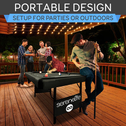 Portable Pool Table - SLPLTB76BK