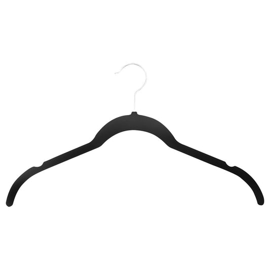 Velvet Non-Slip Hangers 100-Pack Space-Saving 360¬8 Swivel Hook Black