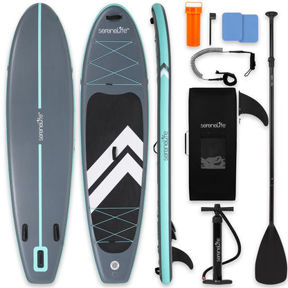 Tabla de Paddle Surf Hinchable Diseño Estable Cubierta Antideslizante Azul