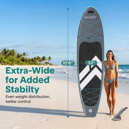Tabla de Paddle Surf Hinchable Diseño Estable Cubierta Antideslizante Azul
