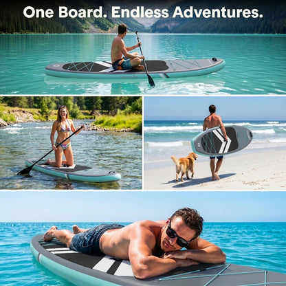 Tabla de Paddle Surf Hinchable Diseño Estable Cubierta Antideslizante Azul