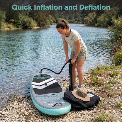 Tabla de Paddle Surf Hinchable Diseño Estable Cubierta Antideslizante Azul