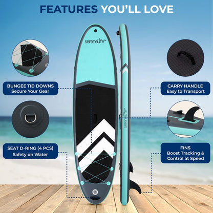 11 Inflatable SUP Pet-Friendly Non-Slip Deck 440 lbs Capacity
