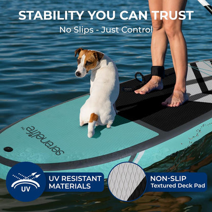 11 Inflatable SUP Pet-Friendly Non-Slip Deck 440 lbs Capacity