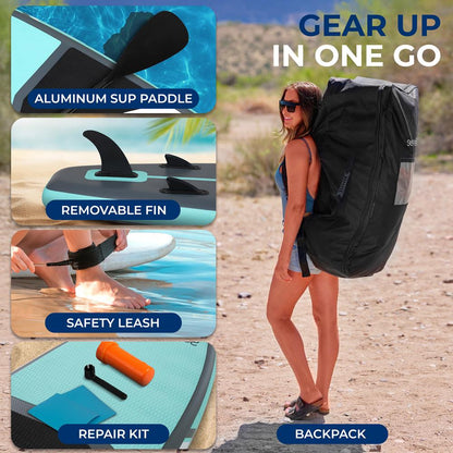 11 Inflatable SUP Pet-Friendly Non-Slip Deck 440 lbs Capacity