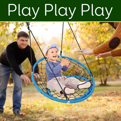 Hanging Netted Seat Swing - Relaxing Fun - UV Resistant - 35.5 Diameter