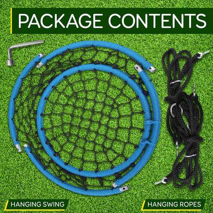 Hanging Netted Seat Swing - Relaxing Fun - UV Resistant - 35.5 Diameter