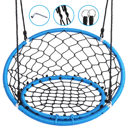 Hanging Netted Seat Swing - Relaxing Fun - UV Resistant - 35.5 Diameter