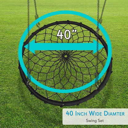 Columpio redondo de araña 270 kg de capacidad impermeable 101,6 cm de diámetro azul